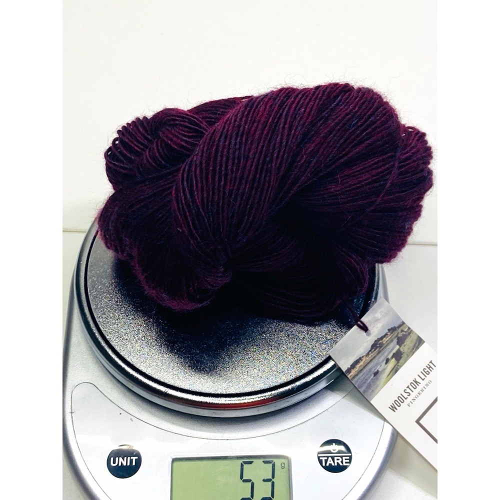 NEW Blue Sky Fibers Woolstok Light Fingering Yarn 50g 100% Wool 2314 Deep Velvet
